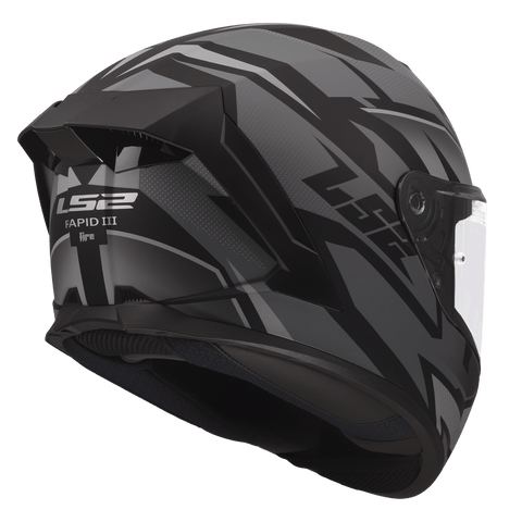 Ķivere LS2 FF820 RAPID III XTREM black grey LS2 MOTOVEIKALS 21