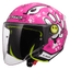 Ķivere LS2 FUNNY II PAWS KID OF622 gloss pink LS2 MOTOVEIKALS 21