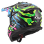 Ķivere LS2 MX708 FAST II GROTESK BLUE PINK GREEN LS2 MOTOVEIKALS 21