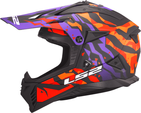 Ķivere LS2 MX708 FAST II GROTESK PURPLE ORANGE LS2 MOTOVEIKALS 21