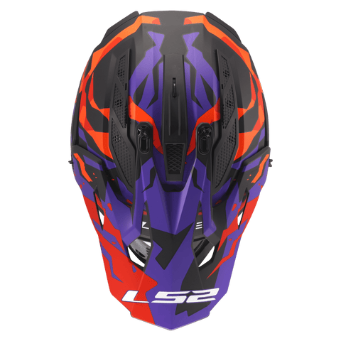 Ķivere LS2 MX708 FAST II GROTESK PURPLE ORANGE LS2 MOTOVEIKALS 21
