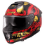 Ķivere LS2 STREAM II FF808 DRAKO gloss black red LS2 MOTOVEIKALS 21