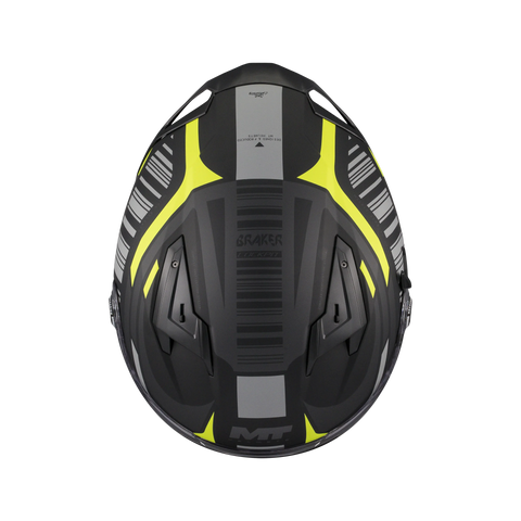 Ķivere MT Helmets Braker SV Cockpit B13 matt black / H-V yellow MT HELMETS MOTOVEIKALS 21