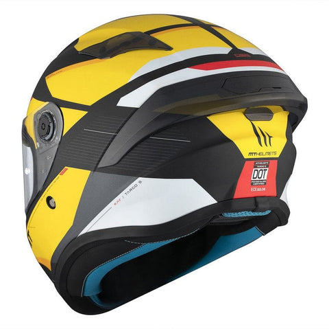 Ķivere MT Helmets full-face TARGO S KAY yellow black matte L MOTOVEIKALS 21 MOTOVEIKALS 21