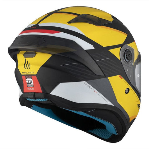 Ķivere MT Helmets full-face TARGO S KAY yellow black matte S MT HELMETS MOTOVEIKALS 21