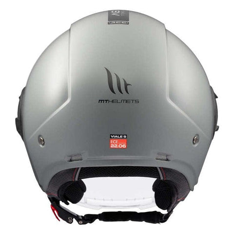 Ķivere MT Helmets Open Face VIALE SV S A12 solid gloss grey L MT HELMETS MOTOVEIKALS 21