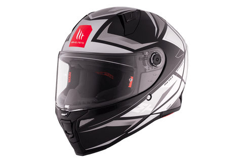 Ķivere MT Helmets REVENGE 2 S HATAX B2 black / white / grey L MT HELMETS MOTOVEIKALS 21