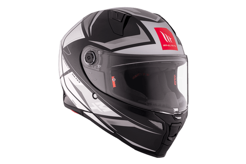Ķivere MT Helmets REVENGE 2 S HATAX B2 black / white / grey L MT HELMETS MOTOVEIKALS 21