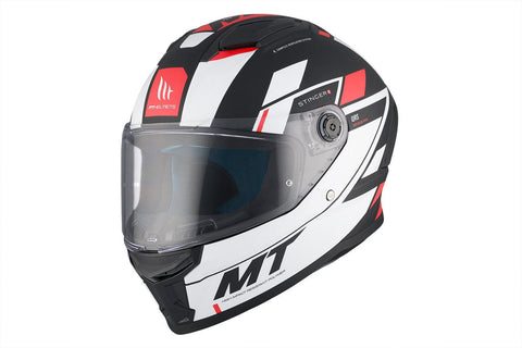 Ķivere MT Helmets STINGER 2 ZIVZE B5 FF126 black / white / red matte L MT HELMETS MOTOVEIKALS 21