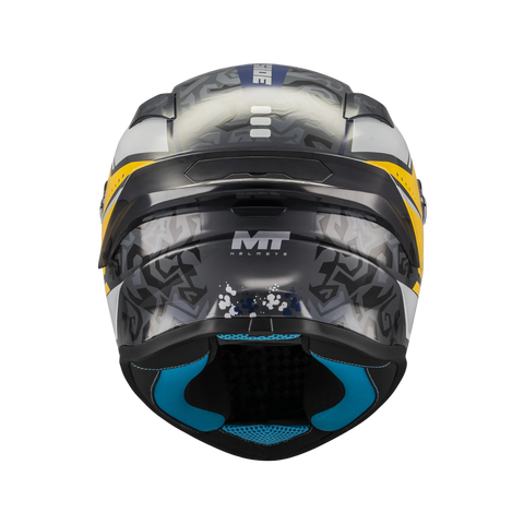 Ķivere MT Helmets Targo S Outside C3 gloss yellow / grey MT HELMETS MOTOVEIKALS 21