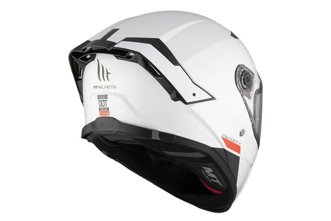 Ķivere MT Helmets THUNDER 4SV solid A0 gloss pearl white L MT HELMETS MOTOVEIKALS 21