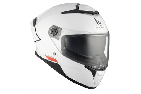 Ķivere MT Helmets THUNDER 4SV solid A0 gloss pearl white L MT HELMETS MOTOVEIKALS 21