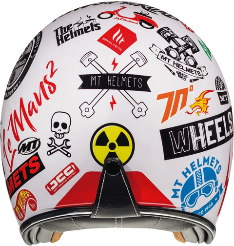 Ķivere Open Face LE MANS 2 SV ANARCHY A0 pērļu balta spīdīga S MT HELMETS MOTOVEIKALS 21