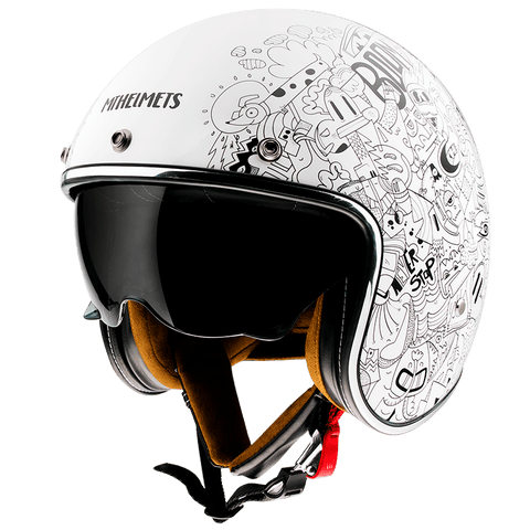 Ķivere Open Face MT HELMETS LE MANS 2 SV Extreme A0 Gloss Pearl White S MT HELMETS MOTOVEIKALS 21