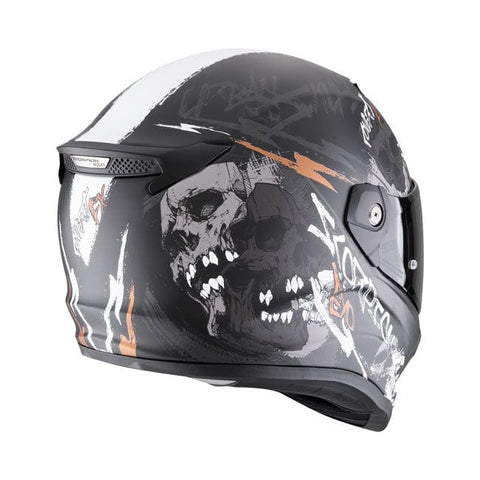Ķivere Scorpion Covert FX ķivere Skullz black / grey / gold SCORPION MOTOVEIKALS 21