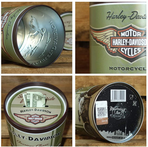 Krājkase HARLEY DAVIDSON green / brown L NOSTALGIC ART MOTOVEIKALS 21