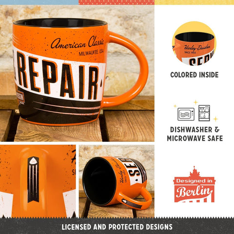 Krūze Harley-Davidson Service &amp; Repair 330 ml NOSTALGIC ART MOTOVEIKALS 21