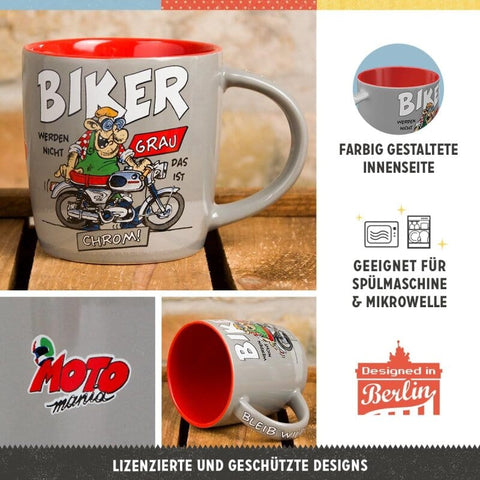 Krūze MOTOMANIA BIKER CHROM! NOSTALGIC ART MOTOVEIKALS 21