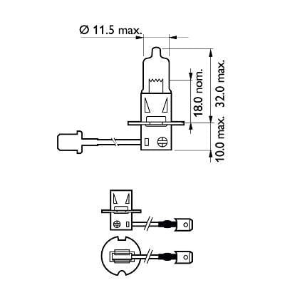 Kvēlspuldze H3 12V 55W PK22S MAXGEAR MOTOVEIKALS 21