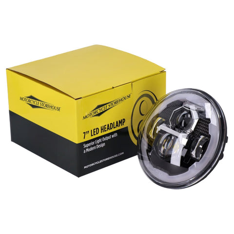 LED priekšējais lukturis MCS 7" melns ar Halo ECE / DOT STOREHOUSE MOTOVEIKALS 21