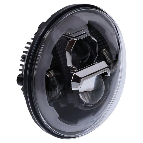 LED priekšējais lukturis MCS 7" melns ar Halo ECE / DOT STOREHOUSE MOTOVEIKALS 21