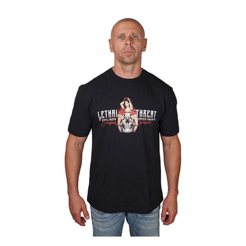 Lethal Threat Evil Iron speed shop T-shirt black LETHAL THREAT MOTOVEIKALS 21