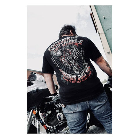 Lethal Threat Forever two Wheels T-shirt black LETHAL THREAT MOTOVEIKALS 21