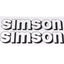 Lettering foil / sticker set tank 2 pieces white, black for Simson S51 OEM STANDARD MOTOVEIKALS 21