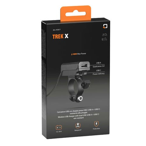 Lietusizturīgs USB lādētājs Lampa Trek X, USB-A + USB-C, 48 W LAMPA MOTOVEIKALS 21