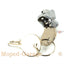 Lock tool compartment hole spacing 22mm length approx. 21.32mm for Puch moped, moped, mokick DIVERSE / IMPORT MOTOVEIKALS 21