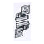 logo decal set S51 electronics foil / sticker silver for Simson S51 OEM STANDARD MOTOVEIKALS 21