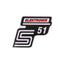 logo foil / sticker S51 Elektronik red for Simson S51 OEM STANDARD MOTOVEIKALS 21