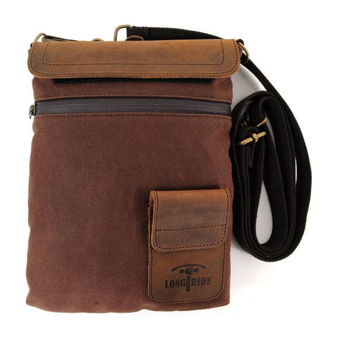 Longride, small Heritage waxed duffle/tank bag. Brown/Ranger LONGRIDE MOTOVEIKALS 21