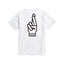 Loser Machine Good luck fingers t-shirt white LOSER MACHINE COMPANY MOTOVEIKALS 21