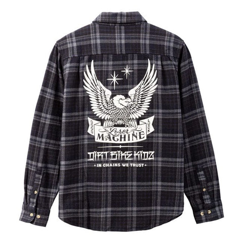 Loser Machine Step up flannel shirt black LOSER MACHINE COMPANY MOTOVEIKALS 21