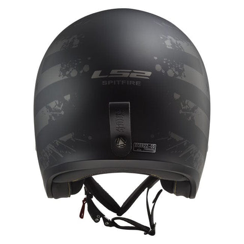 LS2 Spitfire II black Flag helmet matt black LS2 MOTOVEIKALS 21