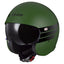 LS2 Spitfire II Retro helmet military green LS2 MOTOVEIKALS 21