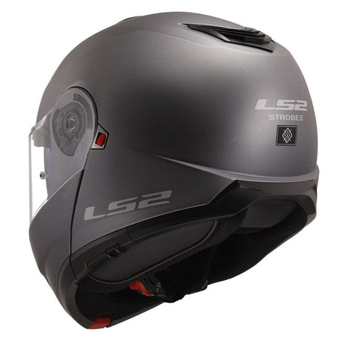 LS2 Strobe II helmet matt titanium LS2 MOTOVEIKALS 21
