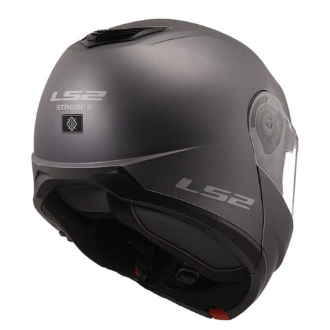 LS2 Strobe II helmet matt titanium LS2 MOTOVEIKALS 21