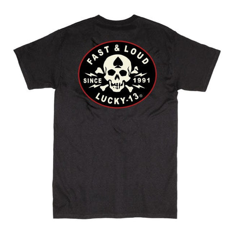 Lucky 13 Fast And Loud t-shirt black LUCKY 13 MOTOVEIKALS 21