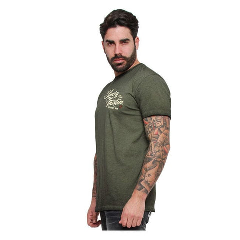 Lucky 13 Vintage Iron t-shirt retro green LUCKY 13 MOTOVEIKALS 21