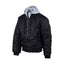 MA-1 Bomber hooded flight jacket black ARMY SURPLUS MOTOVEIKALS 21