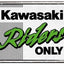 Magnēts KAWASAKI Riders Only NOSTALGIC ART MOTOVEIKALS 21