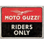 Magnēts MOTO GUZZI RIDERS ONLY 8x6 cm NOSTALGIC ART MOTOVEIKALS 21