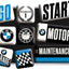 Magnētu komplekts BMW POWER 9 gab. NOSTALGIC ART MOTOVEIKALS 21