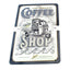 Metal sign Coffee 300mm high 200mm wide for moped mokick DIVERSE / IMPORT MOTOVEIKALS 21