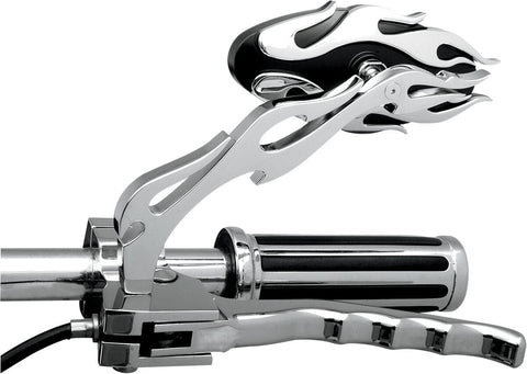 Mirror Ovl Flm Blk/Chr DRAG SPECIALTIES DRAG SPECIALTIES MOTOVEIKALS 21