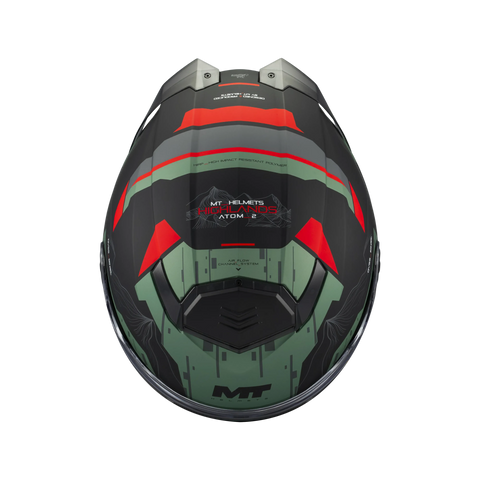 Modulārā ķivere MT ATOM 2 SV HIGHLANDS C6 black / green MT HELMETS MOTOVEIKALS 21