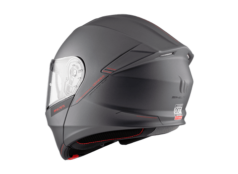 Modulārā ķivere MT Helmets GENESIS A12 gloss grey L MT HELMETS MOTOVEIKALS 21