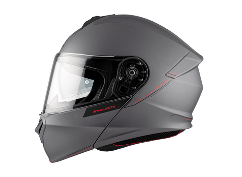 Modulārā ķivere MT Helmets GENESIS  A12 gloss grey S MT HELMETS MOTOVEIKALS 21